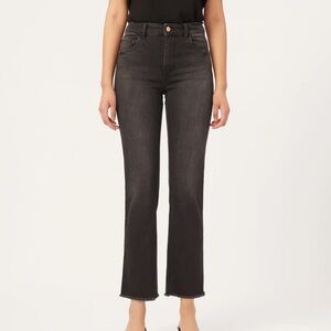 DL1961 Women's Charcoal Straight Leg Jeans